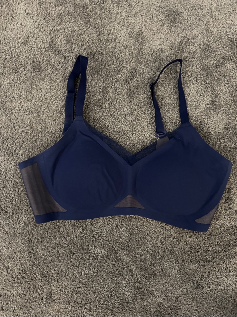 Honeylove wireless CrossOver Bra sz M navy blue
